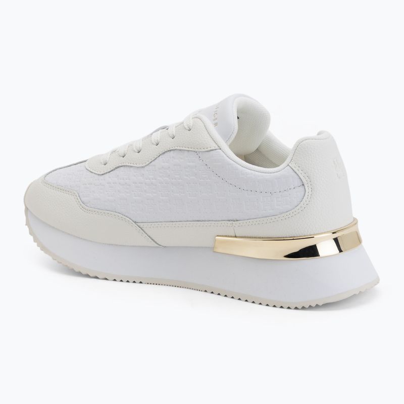 Damen Schuhe Tommy Hilfiger Chic Monogram Runner white/ecru 3