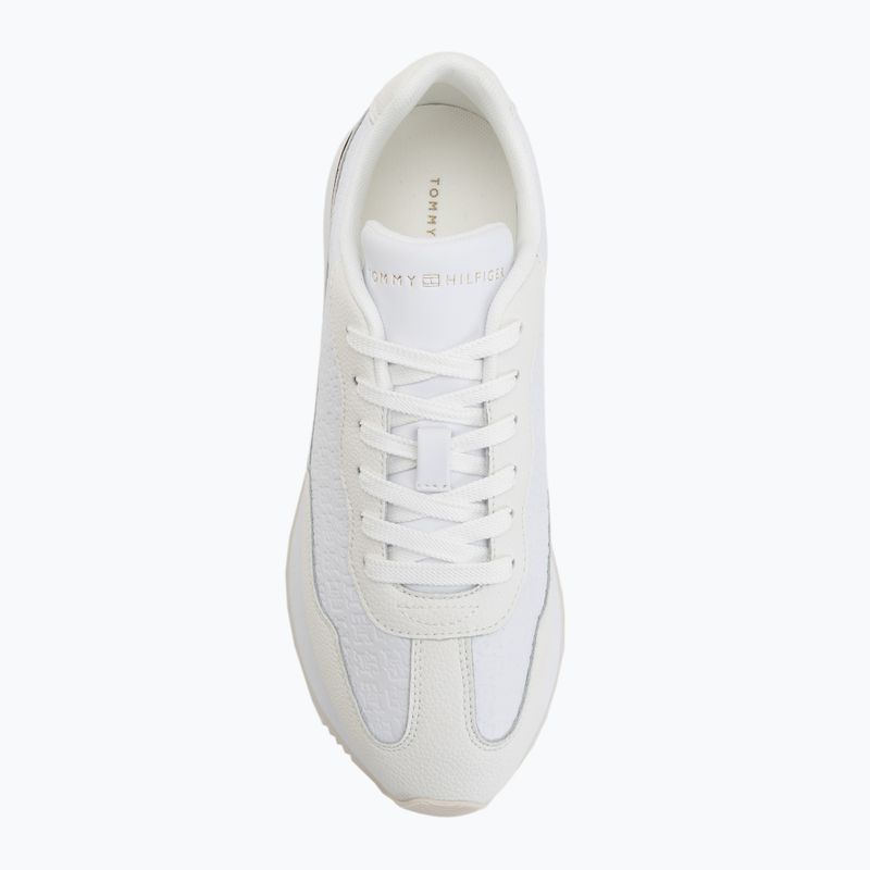 Damen Schuhe Tommy Hilfiger Chic Monogram Runner white/ecru 5