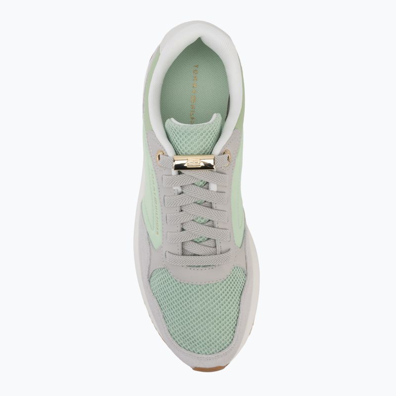 Damenschuhe Tommy Hilfiger Chic Eva Runner Mesh gentle jade/grey whisper 5