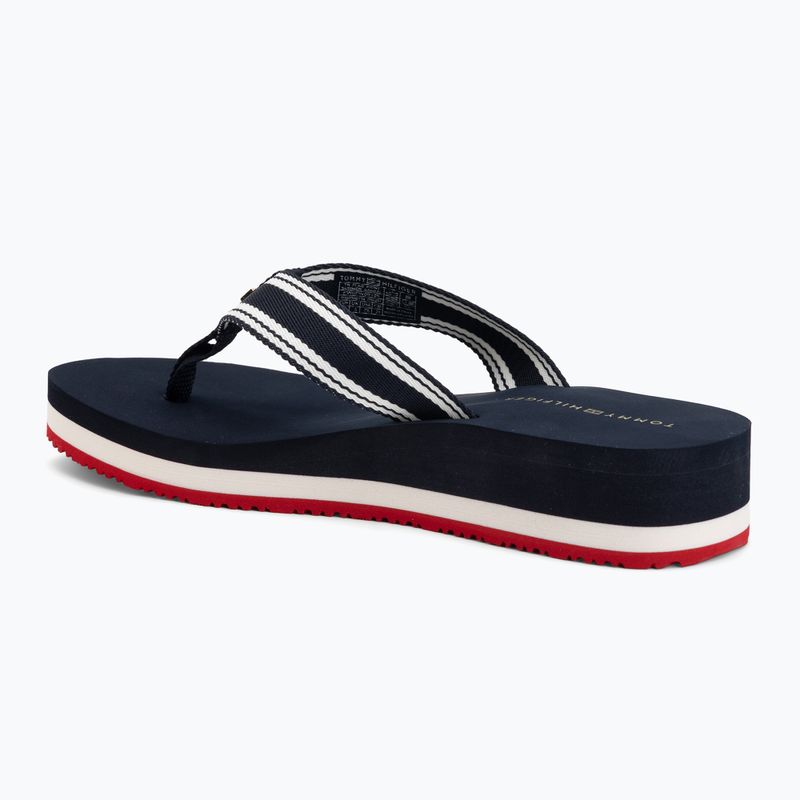 Damen Zehentrenner Tommy Hilfiger Flag Print Summer Sandal rwb 3
