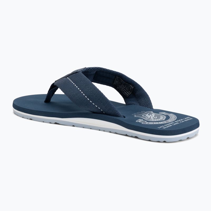 Herren-Flip-Flops Tommy Hilfiger Patch Beach Sandal aegean sea 3