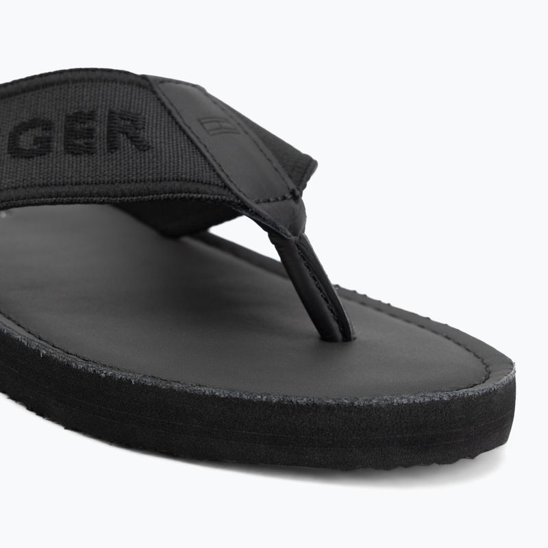 Herren-Flip-Flops Tommy Hilfiger Lbeach Sandal Leather black 7