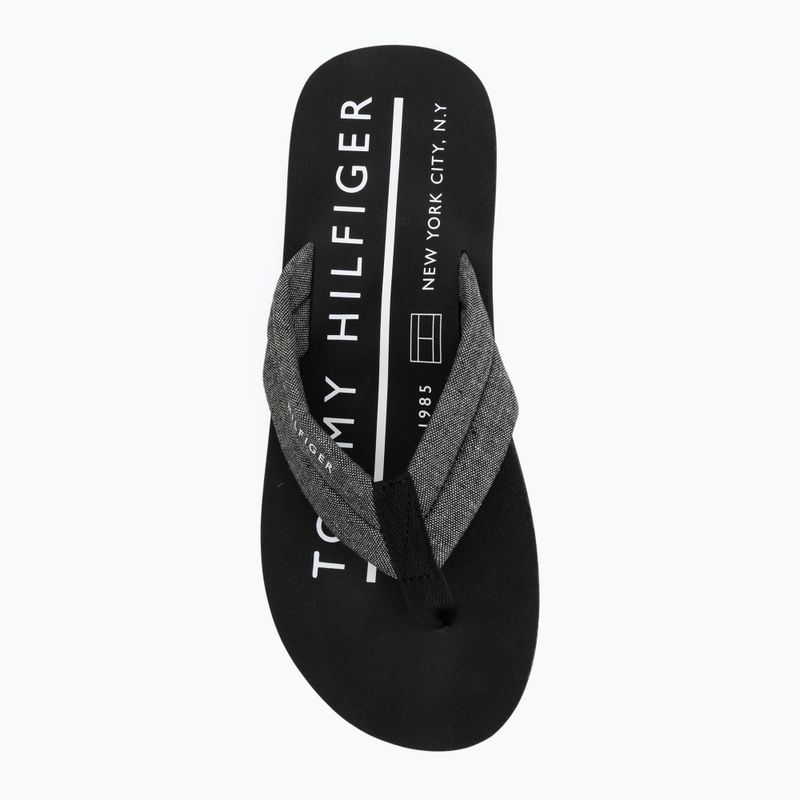 Herren-Flip-Flops Tommy Hilfiger Chambray Beach Sandal black 5