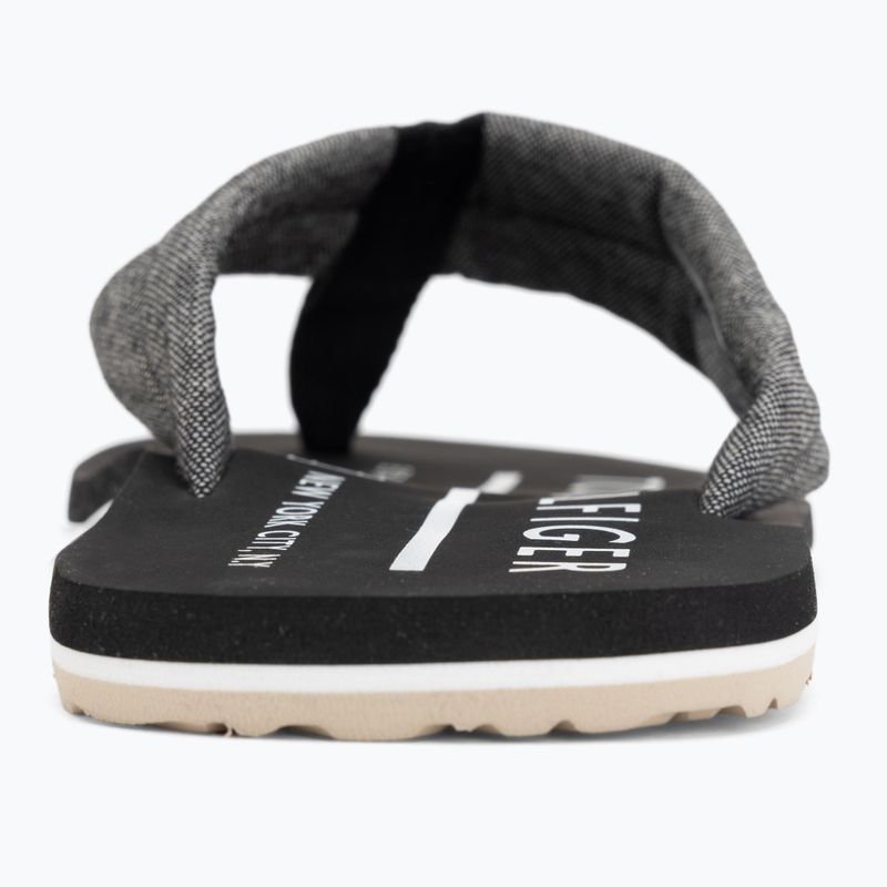 Herren-Flip-Flops Tommy Hilfiger Chambray Beach Sandal black 6