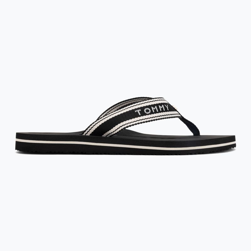 Damen Zehentrenner Tommy Hilfiger Webbing Summer Sandal black 2