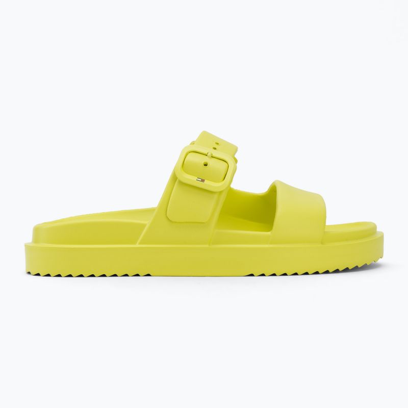 Damen-Pantoletten Tommy Hilfiger Light Double Strap lime zing 2