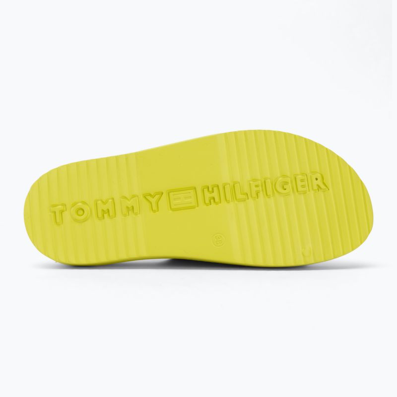 Damen-Pantoletten Tommy Hilfiger Light Double Strap lime zing 4