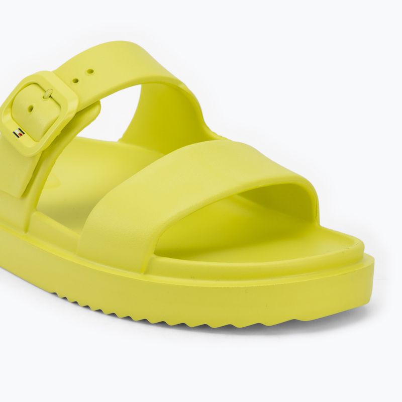 Damen-Pantoletten Tommy Hilfiger Light Double Strap lime zing 7