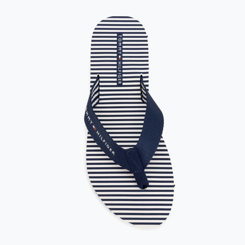 Damen Zehentrenner Tommy Hilfiger Ithaca Stripe Summer preppy navy 5