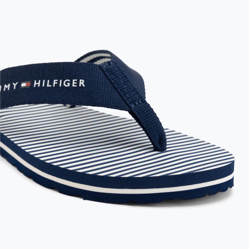 Damen Zehentrenner Tommy Hilfiger Ithaca Stripe Summer preppy navy 7