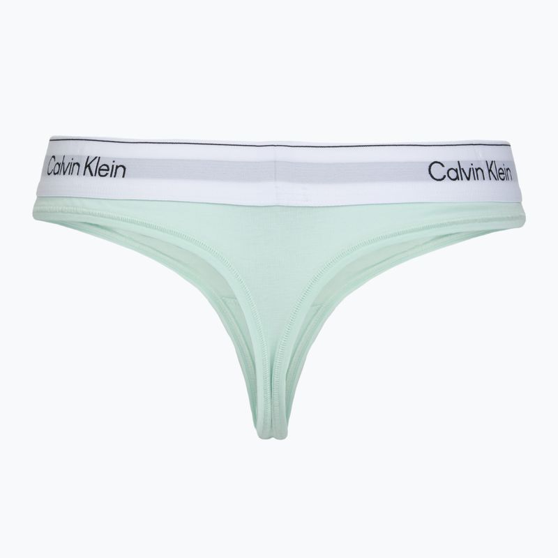 Damenstrings Calvin Klein LV00QF8518 Thong feel the mint 2