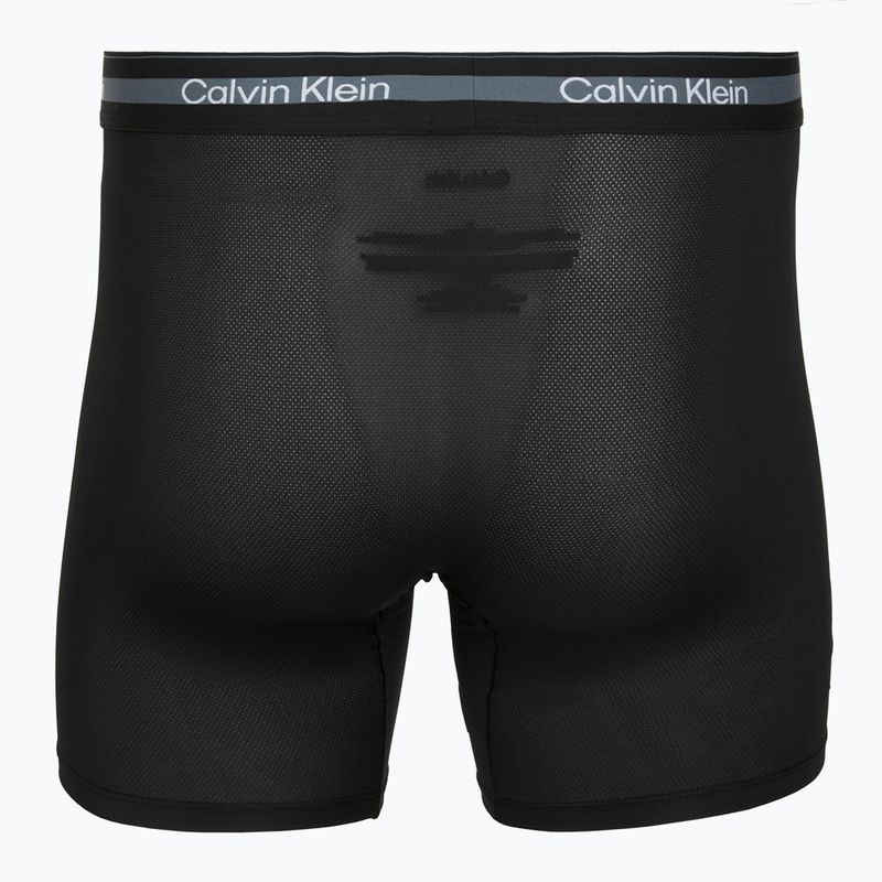 Herrenboxershorts Calvin Klein LV00NB4538 Boxer Brief Long black/black/black 2
