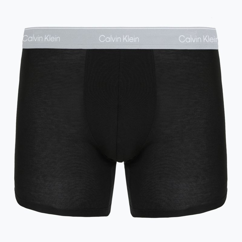 Boxershorts Calvin Klein LV00NB4394 Brief 3 pairs black with/darkest spruce wb/black w 2