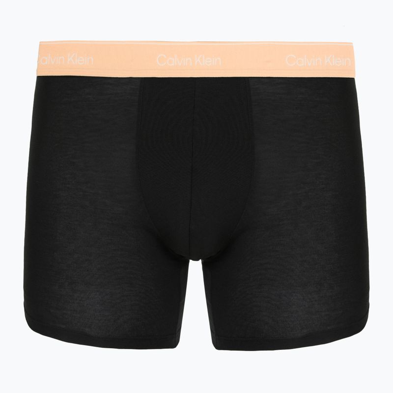Boxershorts Calvin Klein LV00NB4394 Brief 3 pairs black with/darkest spruce wb/black w 5