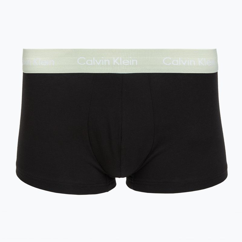 Boxershorts Calvin Klein LV00NB4412 Low Rise Trunk 5 pairs black in plume wb/black in misty sage wb 3