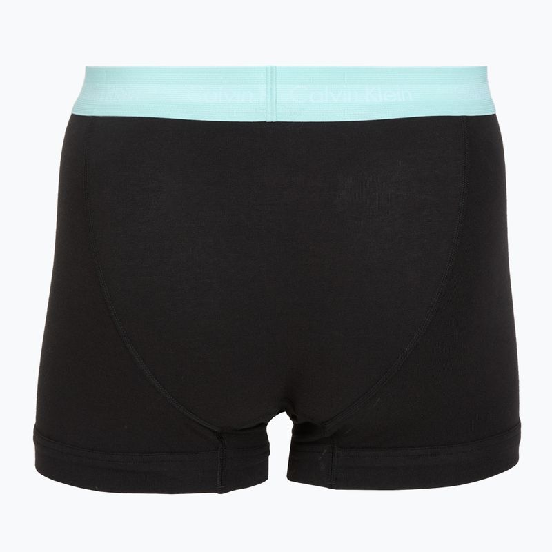 Herren-Boxershorts Calvin Klein 0000U2662G Trunk 3 pairs black in plume wb/black in misty sag 5