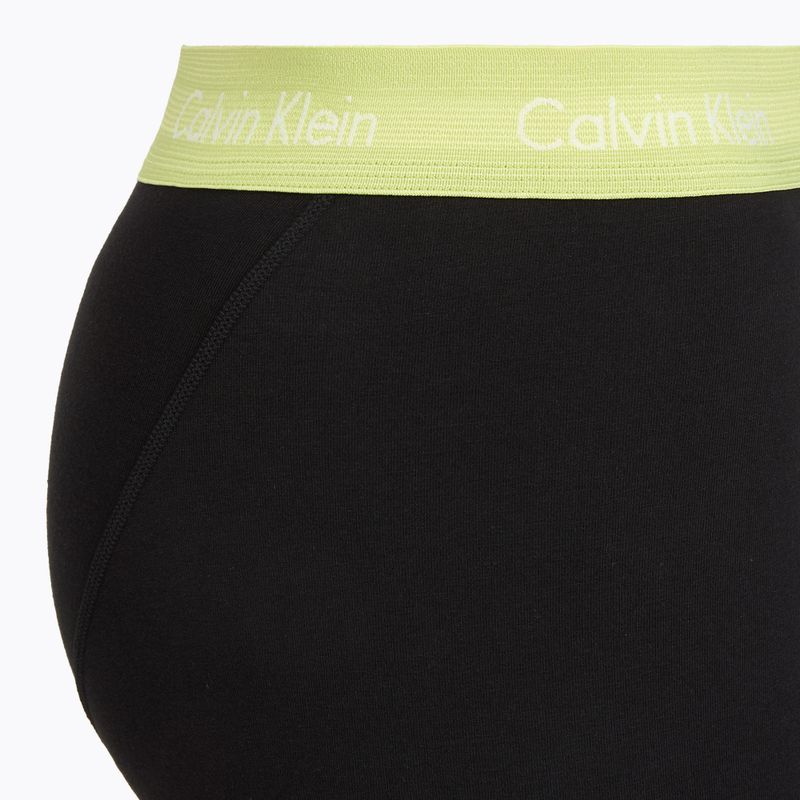 Herren-Boxershorts Calvin Klein 0000U2662G Trunk 3 pairs black in green bloom wb/black in da 4