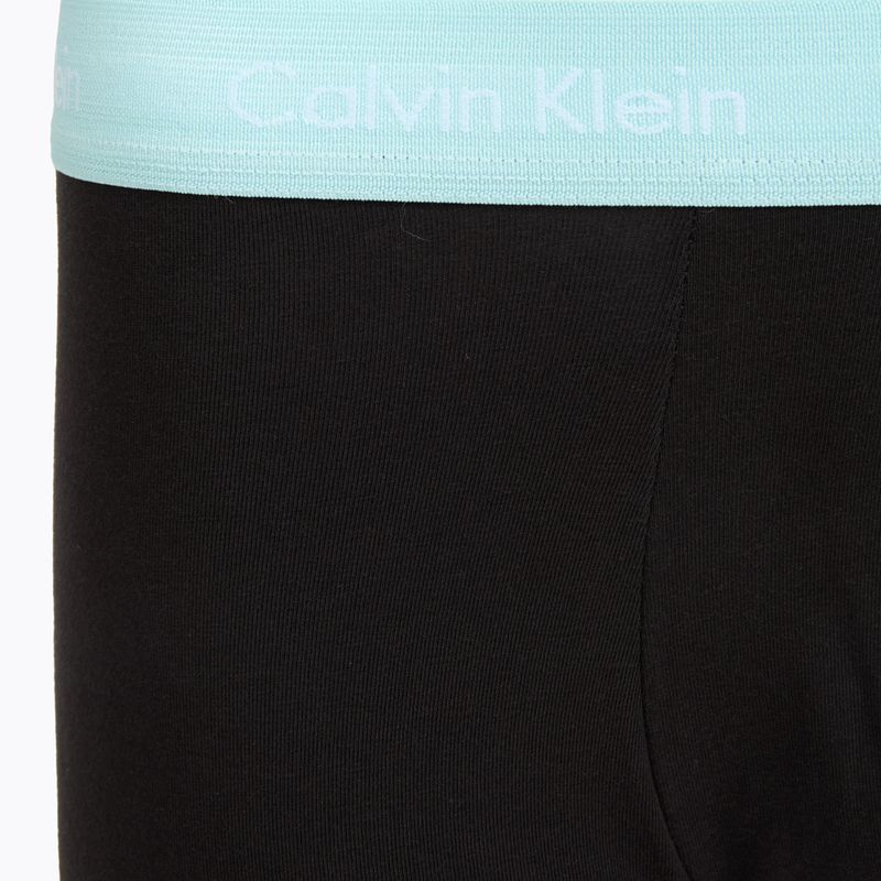 Herrenboxershorts Calvin Klein 0000U2664G Low Rise Trunk 3 pairs black in plume wb/ black in misty sag 4