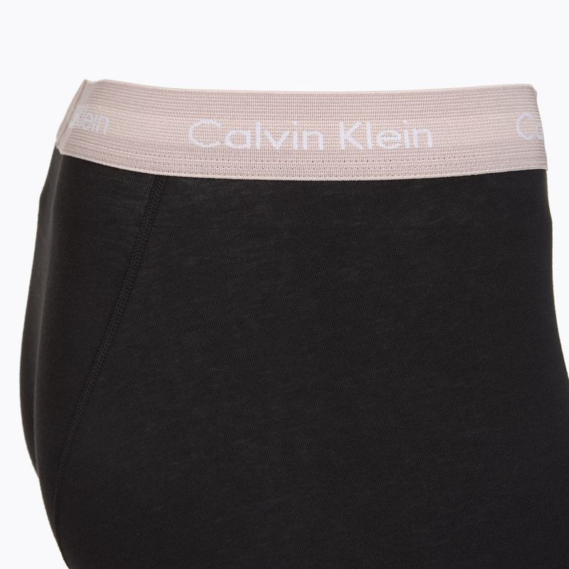 Herren-Boxershorts Calvin Klein 0000U2662G Trunk 3 pairs black in green bloom wb/black in da 6