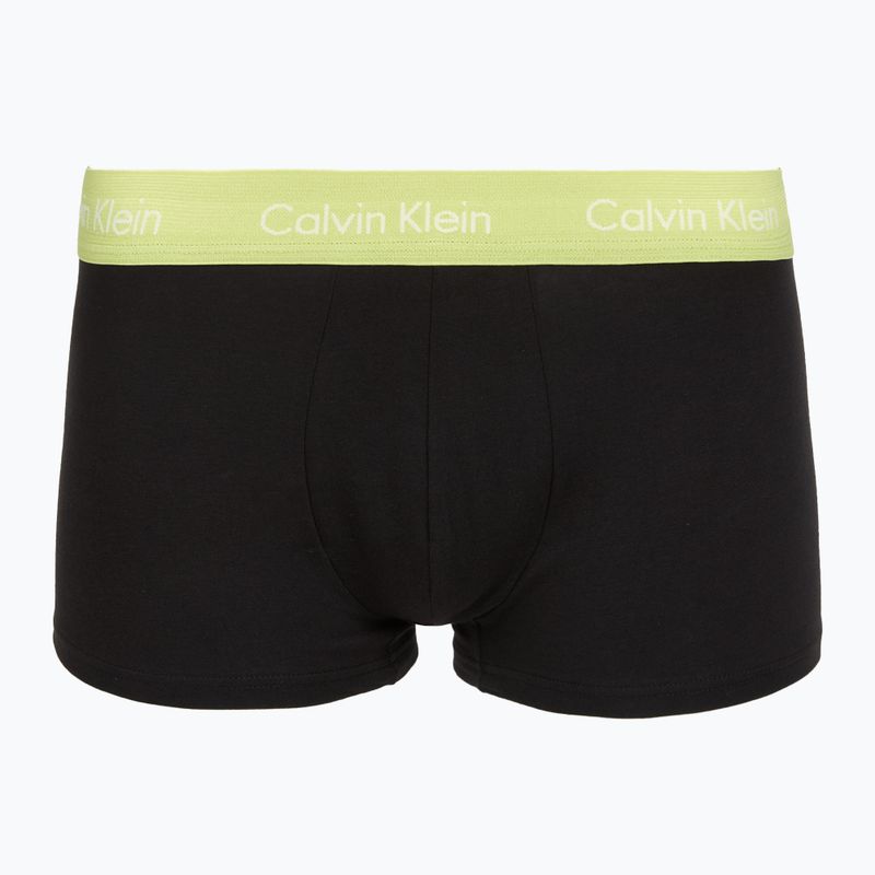 Boxershorts Calvin Klein LV00NB4412 Low Rise Trunk 5 pairs black in green bloom wb/black in dazzlin 6