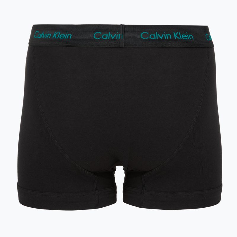 Herren-Boxershorts Calvin Klein 0000U2662G Trunk 3 pairs of black bodies and wbs with driftwood 3