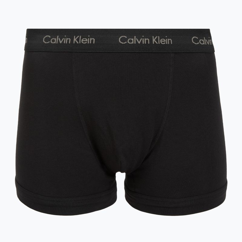 Herren-Boxershorts Calvin Klein 0000U2662G Trunk 3 pairs of black bodies and wbs with driftwood 5