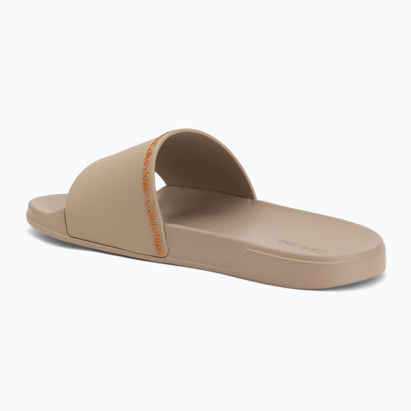 Schlappen Herren Calvin Klein HM0HM02108 Ess Institutional Cv nomad/vivid tangerine 3