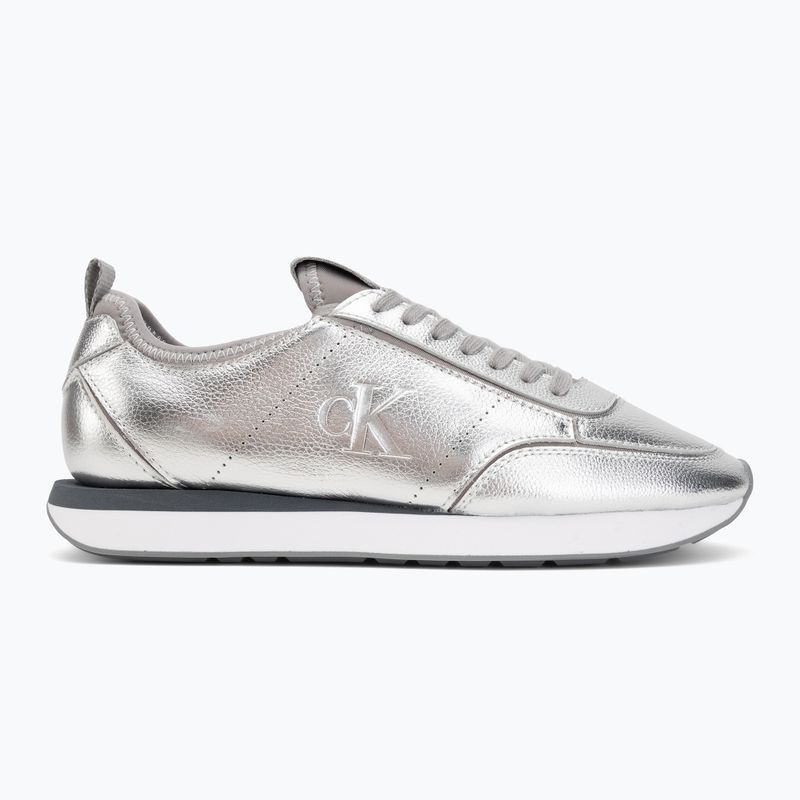Damen-Schuhe Calvin Klein HW0HW03287 Retro Runner Metallic silver 2