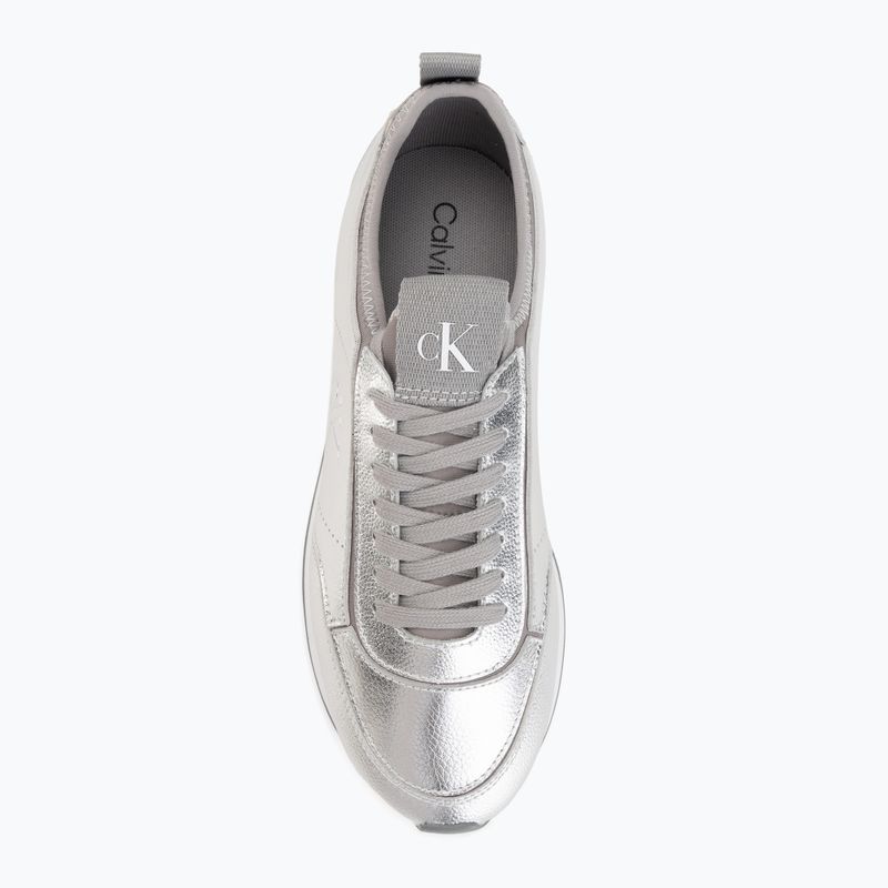 Damen-Schuhe Calvin Klein HW0HW03287 Retro Runner Metallic silver 5