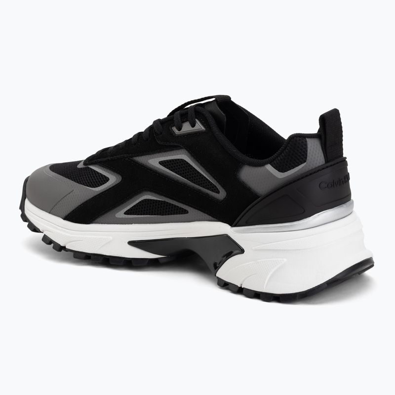 Herren Schuhe Calvin Klein HM0HM02220 Hike Runner Stripe Mix Nylon Suede black/granite road 3