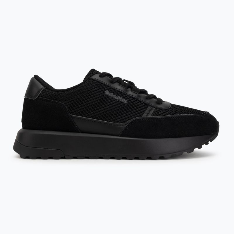 Herren Schuhe Calvin Klein HM0HM02215 City Runner Laceup Nylon Recycled Suede triple black 2