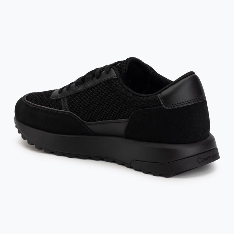 Herren Schuhe Calvin Klein HM0HM02215 City Runner Laceup Nylon Recycled Suede triple black 3