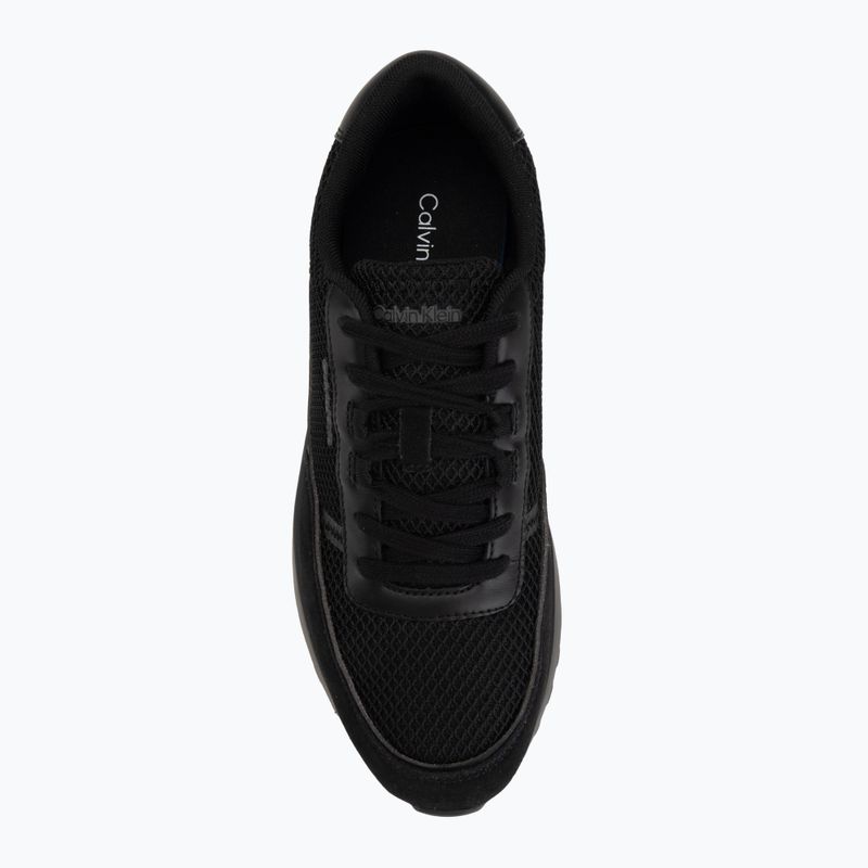 Herren Schuhe Calvin Klein HM0HM02215 City Runner Laceup Nylon Recycled Suede triple black 5