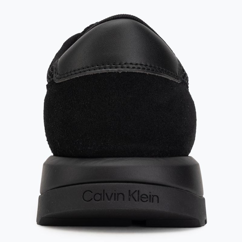 Herren Schuhe Calvin Klein HM0HM02215 City Runner Laceup Nylon Recycled Suede triple black 6