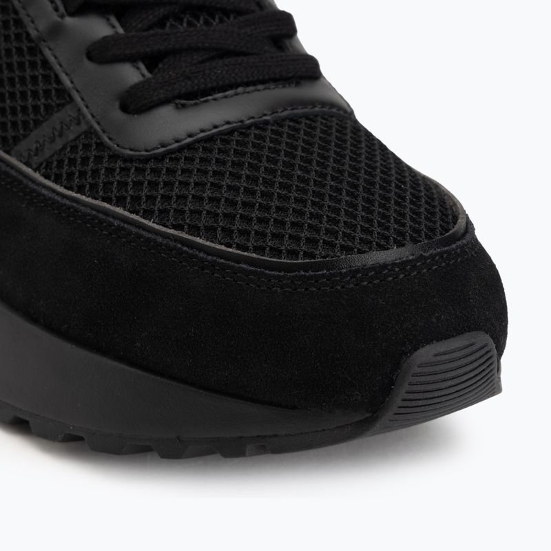 Herren Schuhe Calvin Klein HM0HM02215 City Runner Laceup Nylon Recycled Suede triple black 7