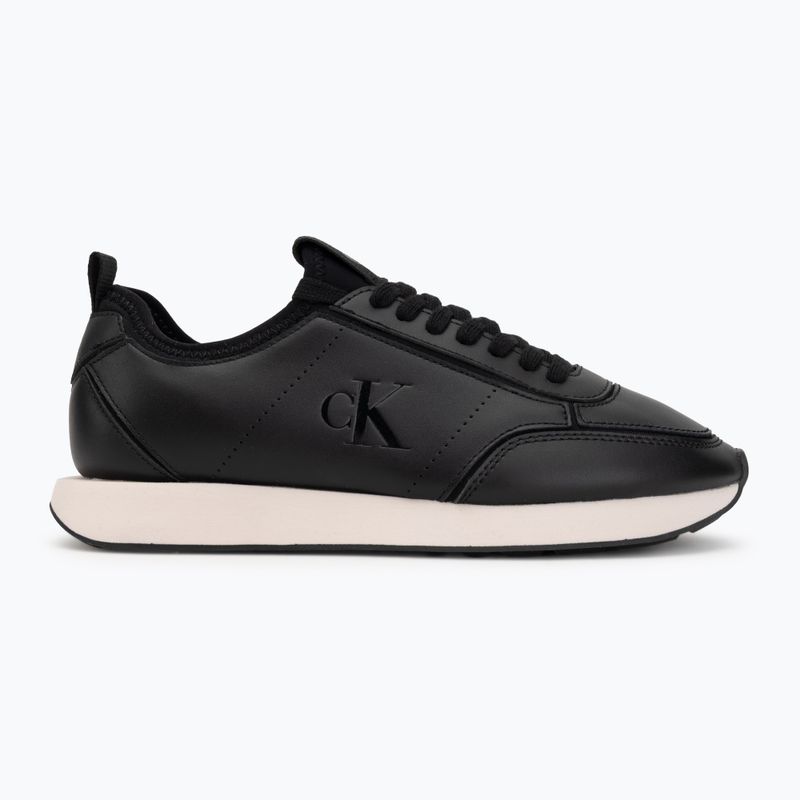 Damen-Schuhe Calvin Klein HW0HW03118 Retro Runner Sock PANL Leather Neo black/crystal grey 2