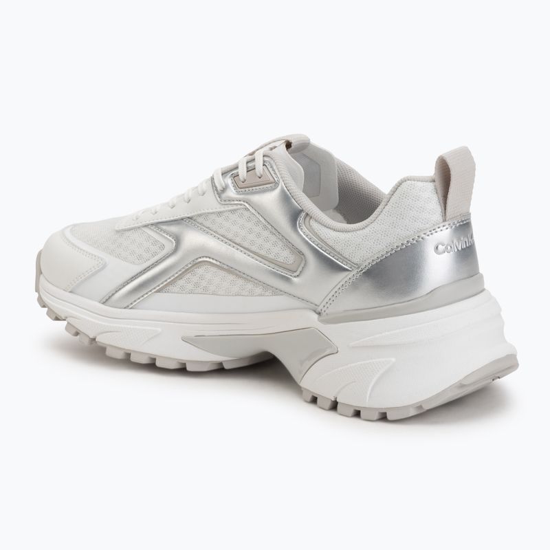 Herren Schuhe Calvin Klein HM0HM02341 Hike Runner Stripe Met Mix bright white/silver/light grey 3