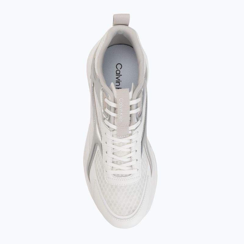 Herren Schuhe Calvin Klein HM0HM02341 Hike Runner Stripe Met Mix bright white/silver/light grey 5