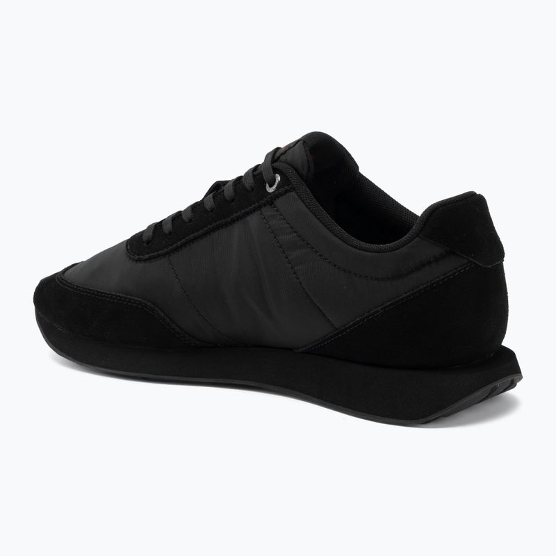 Herren Schuhe Calvin Klein HM0HM02212 Retro Runner Bans Leather Suede triple black/adrenaline rush 3