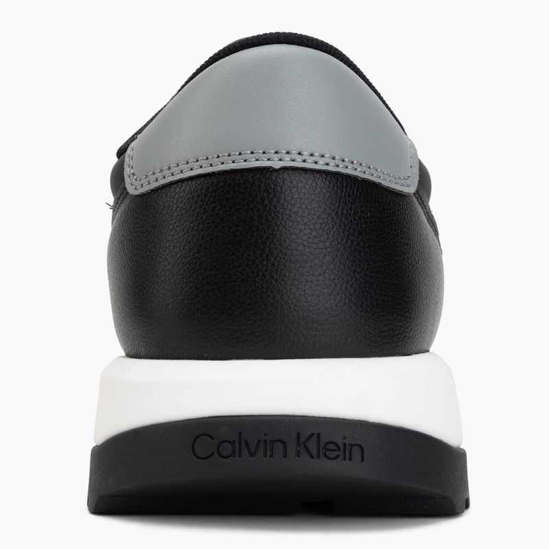 Herren Schuhe Calvin Klein HM0HM02214 City Runner Laceup Leather Mix black/granite road 6