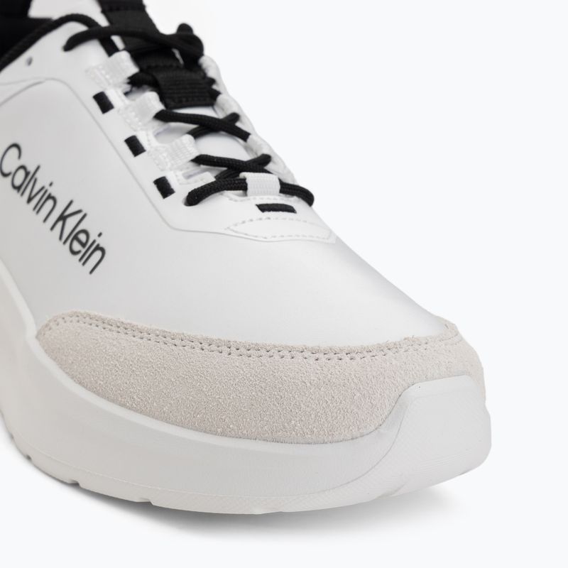 Herren Schuhe Calvin Klein HM0HM02342 Light Eva Runn Essential Laceup Nylon Suede bright white/black 7