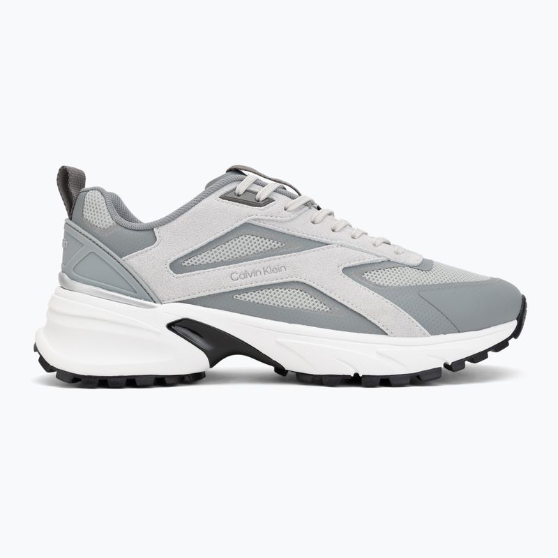 Herren Schuhe Calvin Klein HM0HM02220 Hike Runner Stripe Mix Nylon Suede light grey/granite grey 2