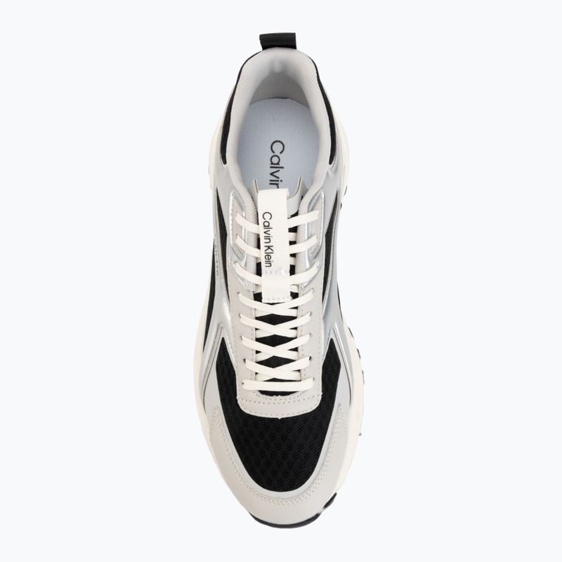 Herren Schuhe Calvin Klein HM0HM02341 Hike Runner Stripe Met Mix black/silver/light grey 5