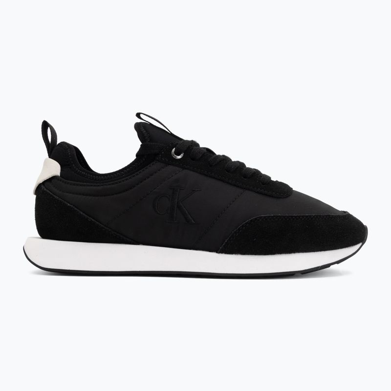 Herren Schuhe Calvin Klein YM0YM01414 Retro Runner Sock Laceup Mix matte black/bright white 2