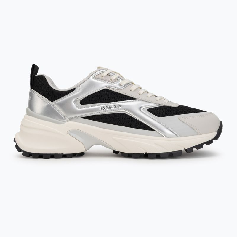Damen-Schuhe Calvin Klein HW0HW03140 Hike Run Stripe Mesh Met black/silver/light grey 2