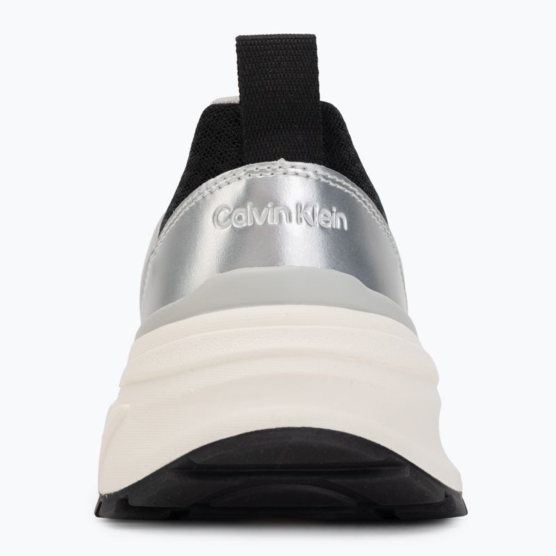 Damen-Schuhe Calvin Klein HW0HW03140 Hike Run Stripe Mesh Met black/silver/light grey 6