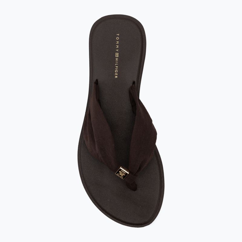 Damen Flip-Flops Tommy Hilfiger Scandi Soft Summer fondant brown 5