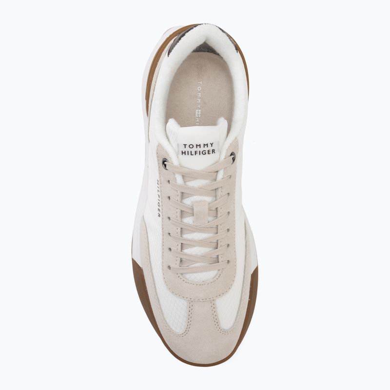 Herren Schuhe Tommy Hilfiger Retro Runner Mesh Suede Mix classic stone 5