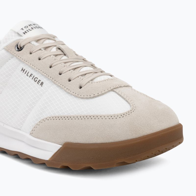 Herren Schuhe Tommy Hilfiger Retro Runner Mesh Suede Mix classic stone 7