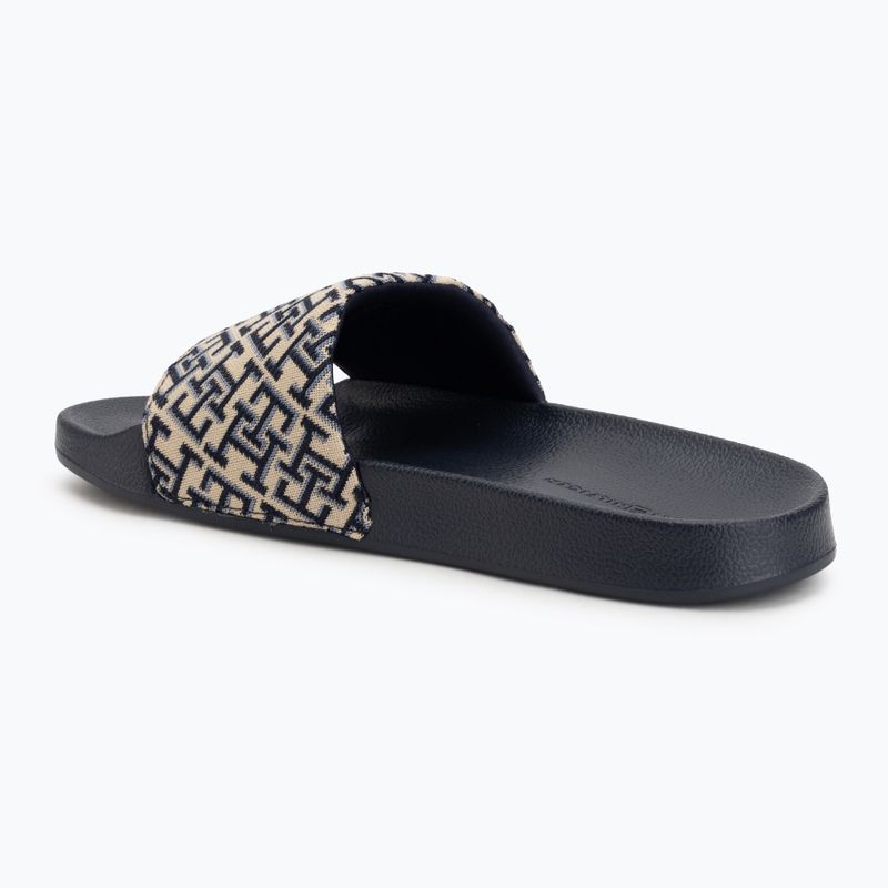 Damenbadelatschen Tommy Hilfiger Monogram space blue 3